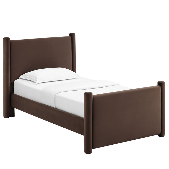 Modway MOD-7173 Rael Performance Velvet Twin Platform Bed Modway