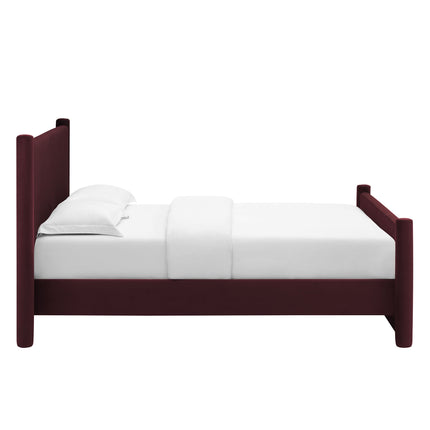 Modway MOD-7175 Rael Performance Velvet Queen Platform Bed Modway
