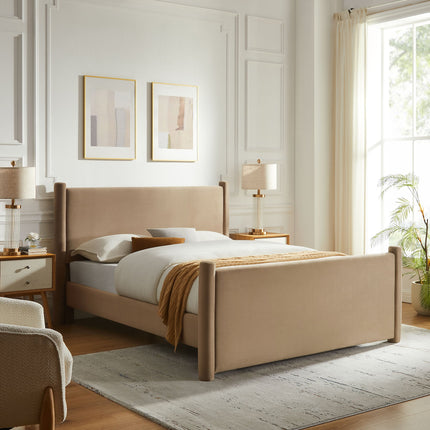 Modway MOD-7175 Rael Performance Velvet Queen Platform Bed Modway