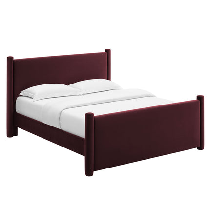 Modway MOD-7176 Rael Performance Velvet King Platform Bed Modway