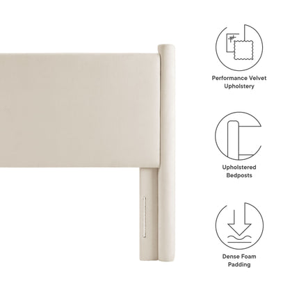 Modway MOD-7177 Rael Performance Velvet Twin Headboard Modway