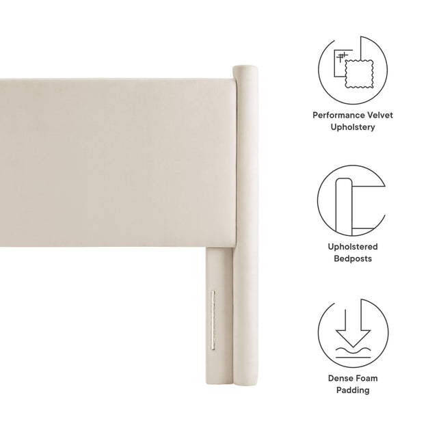 Modway MOD-7177 Rael Performance Velvet Twin Headboard Modway