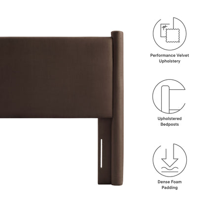 Modway MOD-7177 Rael Performance Velvet Twin Headboard Modway
