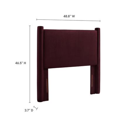 Modway MOD-7177 Rael Performance Velvet Twin Headboard Modway