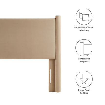 Modway MOD-7177 Rael Performance Velvet Twin Headboard Modway