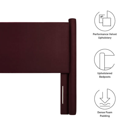 Modway MOD-7179 Rael Performance Velvet Queen Headboard Modway