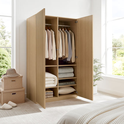 Modway MOD-7182 Render 2-Door Wardrobe Closet Modway