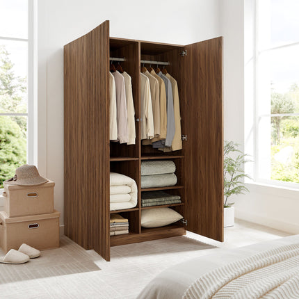 Modway MOD-7182 Render 2-Door Wardrobe Closet Modway