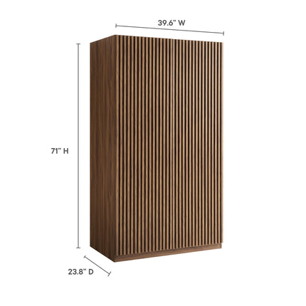 Modway MOD-7182 Render 2-Door Wardrobe Closet Modway