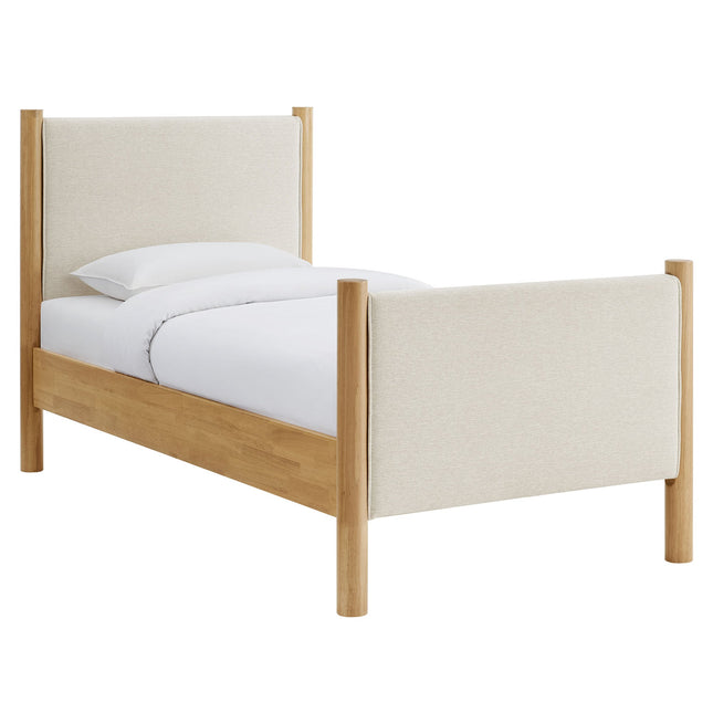 Modway MOD-7183 Maven Twin Size Fabric Upholstered Platform Bed Modway