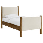 Ivory Walnut / Fabric Upholstered