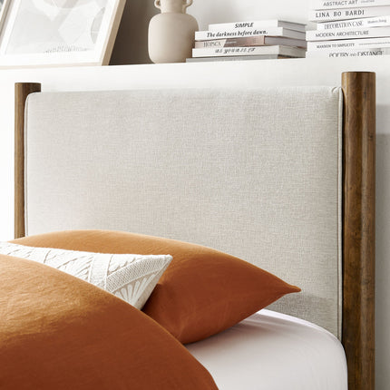 Modway MOD-7183 Maven Twin Size Fabric Upholstered Platform Bed Modway