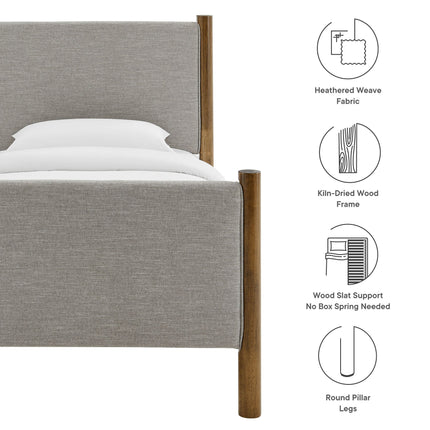 Modway MOD-7183 Maven Twin Size Fabric Upholstered Platform Bed Modway