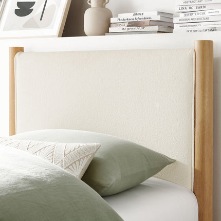 Modway MOD-7185 Maven Twin Size Boucle Upholstered Platform Bed Modway