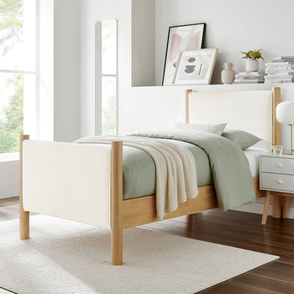 Modway MOD-7185 Maven Twin Size Boucle Upholstered Platform Bed Modway