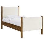 Feather Walnut / Boucle Upholstered