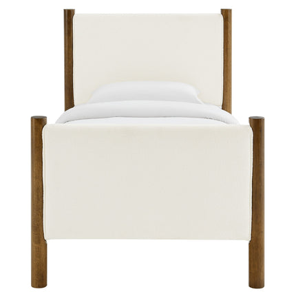 Modway MOD-7185 Maven Twin Size Boucle Upholstered Platform Bed Modway