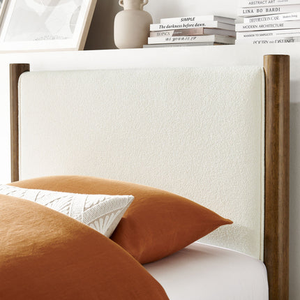 Modway MOD-7185 Maven Twin Size Boucle Upholstered Platform Bed Modway