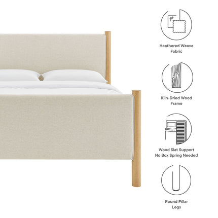 Modway MOD-7186 Maven Full Size Fabric Upholstered Platform Bed Modway