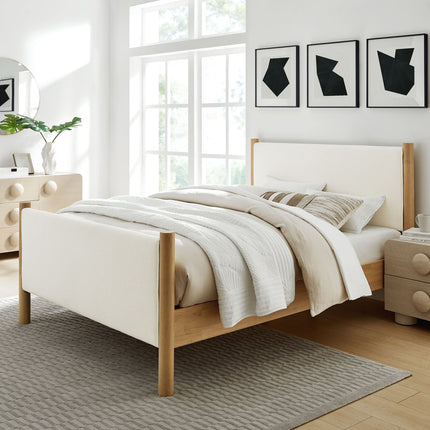 Modway MOD-7188 Maven Full Size Boucle Upholstered Platform Bed Modway