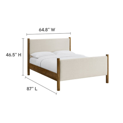 Modway MOD-7189 Maven Queen Size Fabric Upholstered Platform Bed Modway