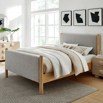 Modway MOD-7189 Maven Queen Size Fabric Upholstered Platform Bed Modway