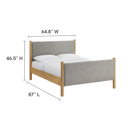 Modway MOD-7189 Maven Queen Size Fabric Upholstered Platform Bed Modway