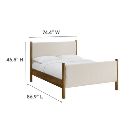 Modway MOD-7192 Maven King Size Fabric Upholstered Platform Bed Modway