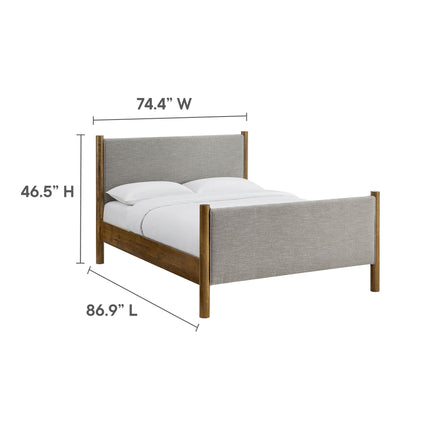 Modway MOD-7192 Maven King Size Fabric Upholstered Platform Bed Modway