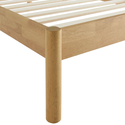 Modway MOD-7196 Olea Channel Tufted Boucle Solid Wood Twin Platform Bed Modway