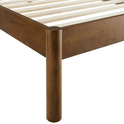 Modway MOD-7196 Olea Channel Tufted Boucle Solid Wood Twin Platform Bed Modway