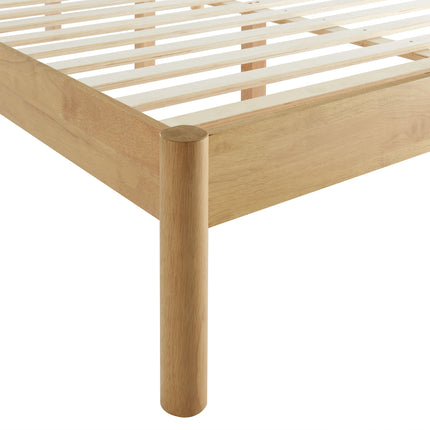 Modway MOD-7198 Olea Channel Tufted Boucle Solid Wood Queen Platform Bed Modway