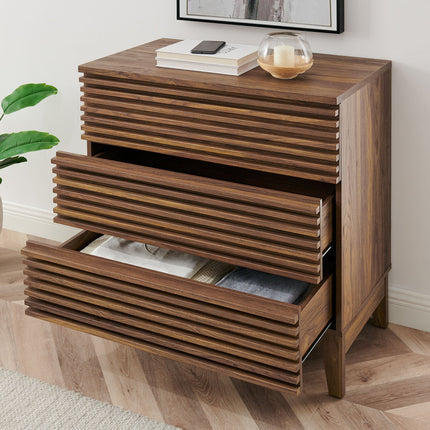 Modway MOD-7201 Render Large 3-Drawer Nightstand Modway