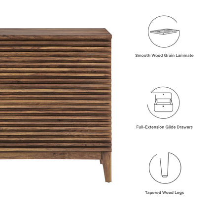 Modway MOD-7201 Render Large 3-Drawer Nightstand Modway