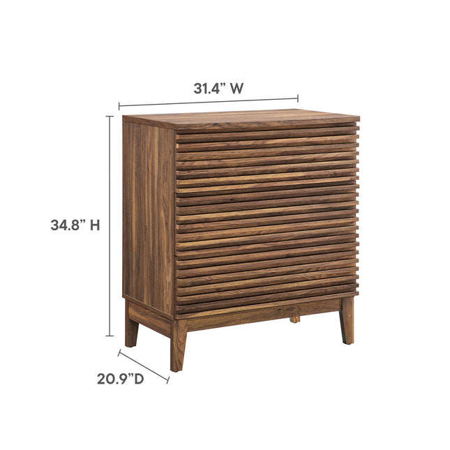 Modway MOD-7201 Render Large 3-Drawer Nightstand Modway