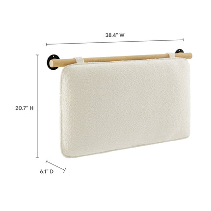 Modway MOD-7205 Anela Wall-Mounted Chenille Upholstered Twin Headboard Modway