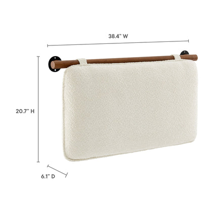 Modway MOD-7205 Anela Wall-Mounted Chenille Upholstered Twin Headboard Modway