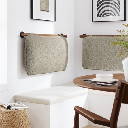 Modway MOD-7205 Anela Wall-Mounted Chenille Upholstered Twin Headboard Modway