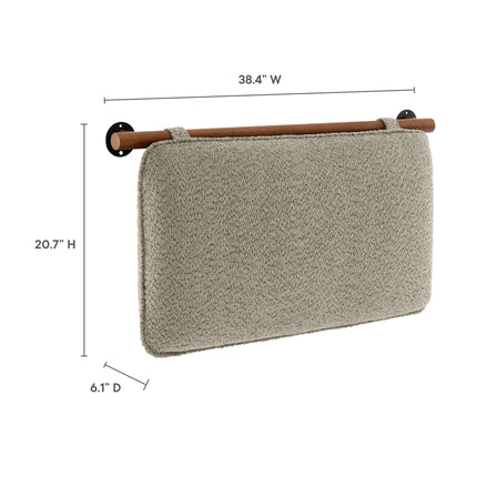 Modway MOD-7205 Anela Wall-Mounted Chenille Upholstered Twin Headboard Modway