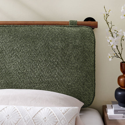 Modway MOD-7205 Anela Wall-Mounted Chenille Upholstered Twin Headboard Modway