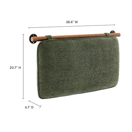 Modway MOD-7205 Anela Wall-Mounted Chenille Upholstered Twin Headboard Modway