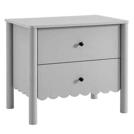 Modway MOD-7206 Emmeline Scalloped 2-Drawer Nightstand Modway