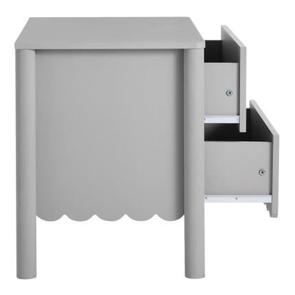 Modway MOD-7206 Emmeline Scalloped 2-Drawer Nightstand Modway