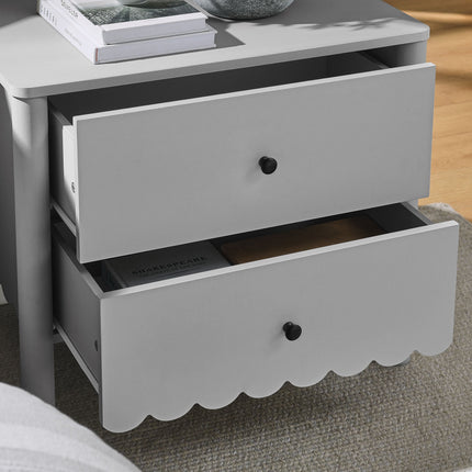 Modway MOD-7206 Emmeline Scalloped 2-Drawer Nightstand Modway