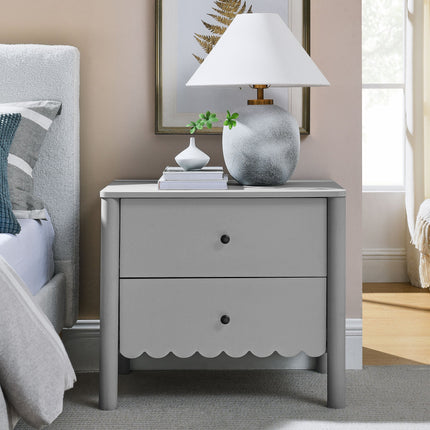 Modway MOD-7206 Emmeline Scalloped 2-Drawer Nightstand Modway