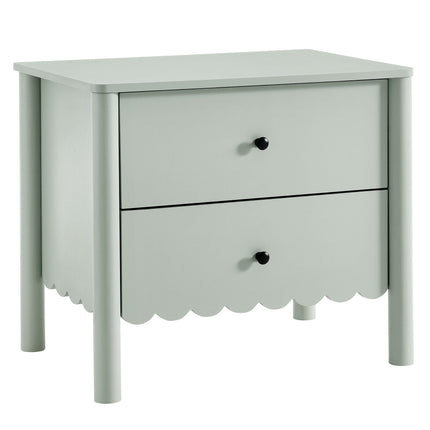 Modway MOD-7206 Emmeline Scalloped 2-Drawer Nightstand Modway