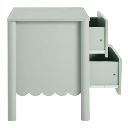 Modway MOD-7206 Emmeline Scalloped 2-Drawer Nightstand Modway