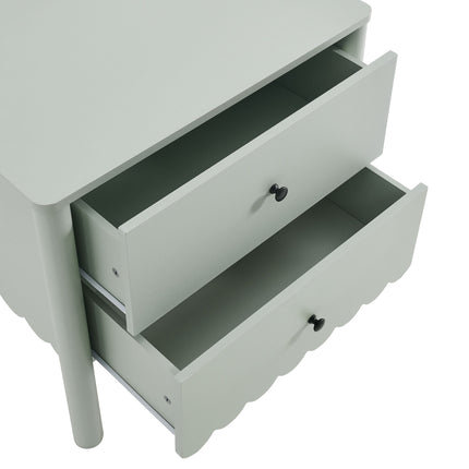 Modway MOD-7206 Emmeline Scalloped 2-Drawer Nightstand Modway