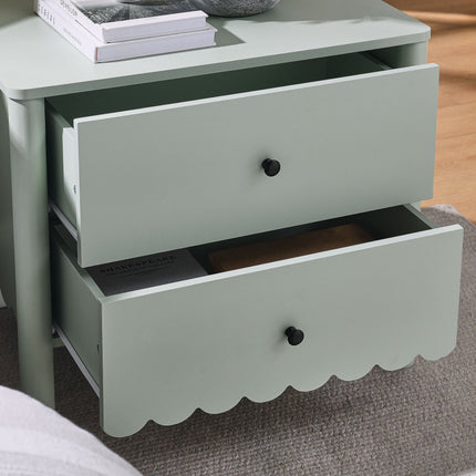 Modway MOD-7206 Emmeline Scalloped 2-Drawer Nightstand Modway
