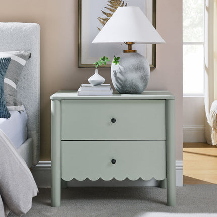 Modway MOD-7206 Emmeline Scalloped 2-Drawer Nightstand Modway